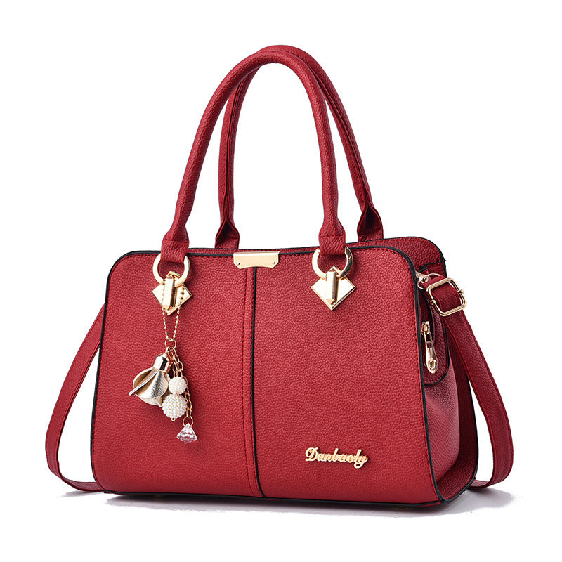 Damen elegante Handtasche mit charmanten Anhängern Nord Taschen