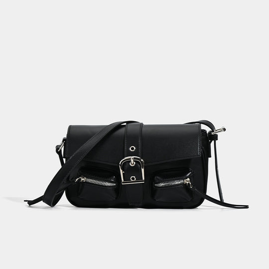 Damen Umhängetasche mit funktionalen Reißverschlusstaschen und luxuriösem Kunstleder Nord Taschen