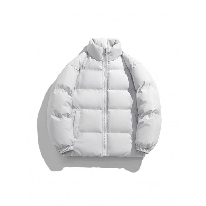 Unisex Leichte gesteppte Daunenoptik Pufferjacke mit Stehkragen und Zwei-Wege-Reißverschluss Nord Taschen