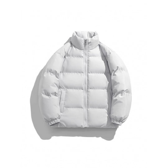 Unisex Leichte gesteppte Daunenoptik Pufferjacke mit Stehkragen und Zwei-Wege-Reißverschluss Nord Taschen