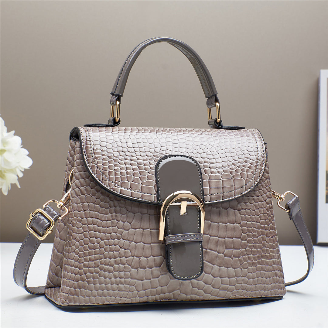 Damen elegante Handtasche mit luxuriösem Kroko-Design Nord Taschen