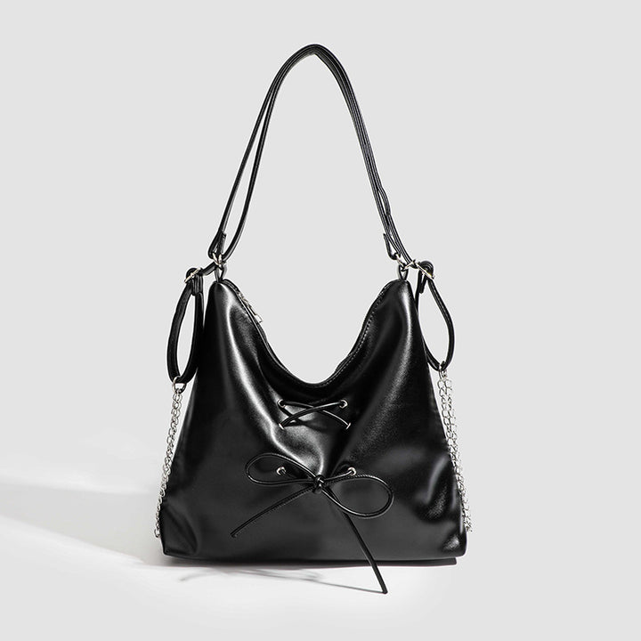 Damen Hobo-Tasche mit verspieltem Kordelzug und metallischen Akzenten Nord Taschen