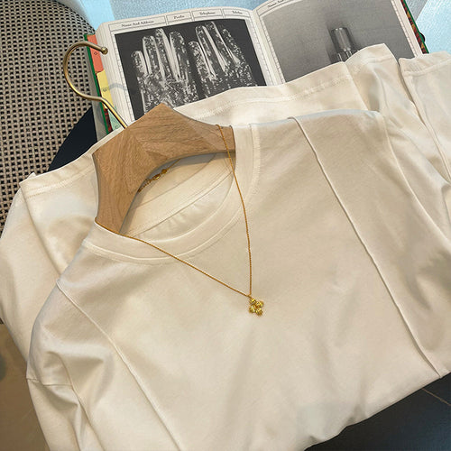 Damen Oversize-Langarmshirt mit dekorativen Nahtpaspeln Nord Taschen