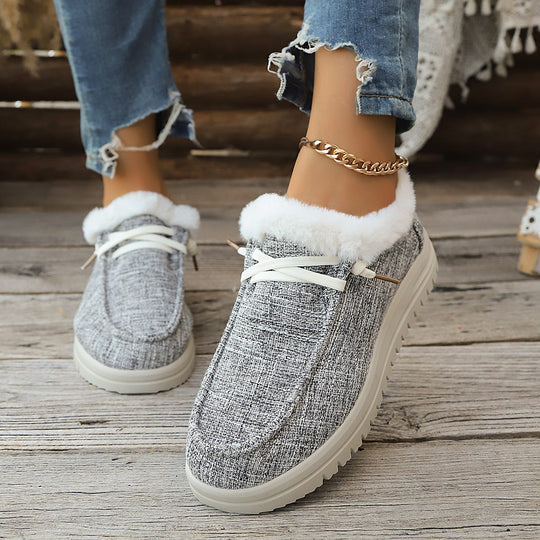 Damen Gefütterte Slip-On-Pantoletten mit Teddyfutter und profilierter Plateau-Sohle Nord Taschen