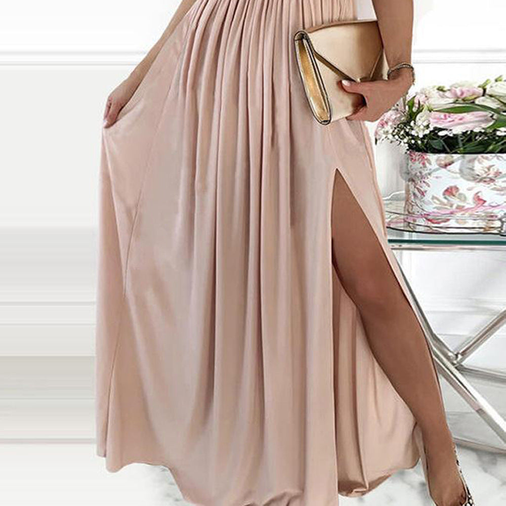 Damen Elegantes Abendkleid mit schimmerndem Oberteil und voluminösem Rock Avellé