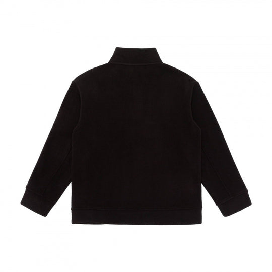 Unisex Henley-Fleecepullover mit kurzem Knopfverschluss, Stehkragen und Boxy‑Schnitt Nord Taschen