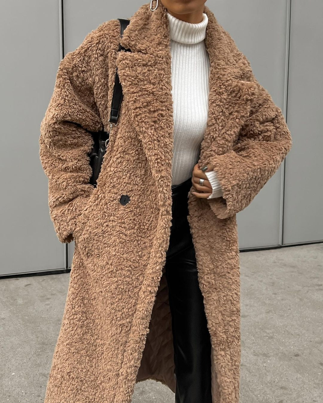 Damen wadenhohe robuste Schnürstiefel mit Plateau-Profilsohle Nord Taschen