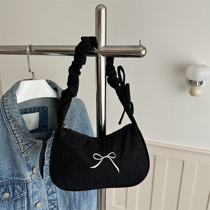 Damen Kleine Umhängetasche mit raffiniertem Kordelzug Nord Taschen
