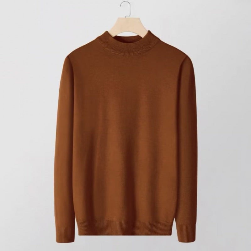 Damen Feinstrick-Stehkragenpullover aus Baumwollmix mit gerippten Bündchen Nord Taschen