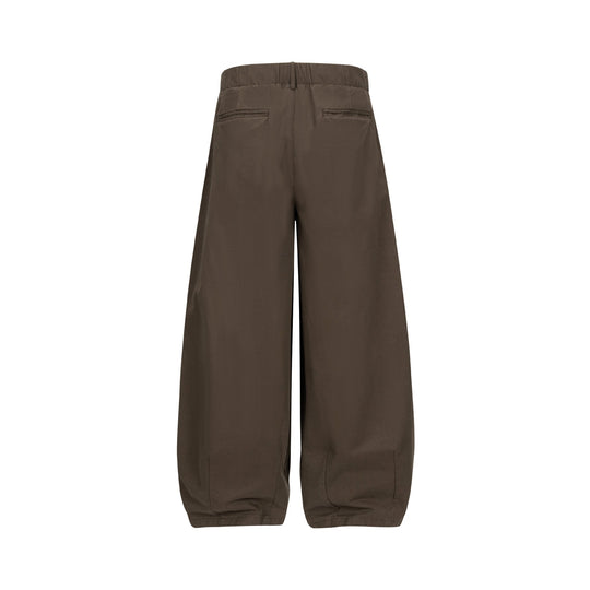 Damen Weite Culotte-Hose mit hoher Taille, Bundfalten und elastischem Knöchelabschluss Nord Taschen