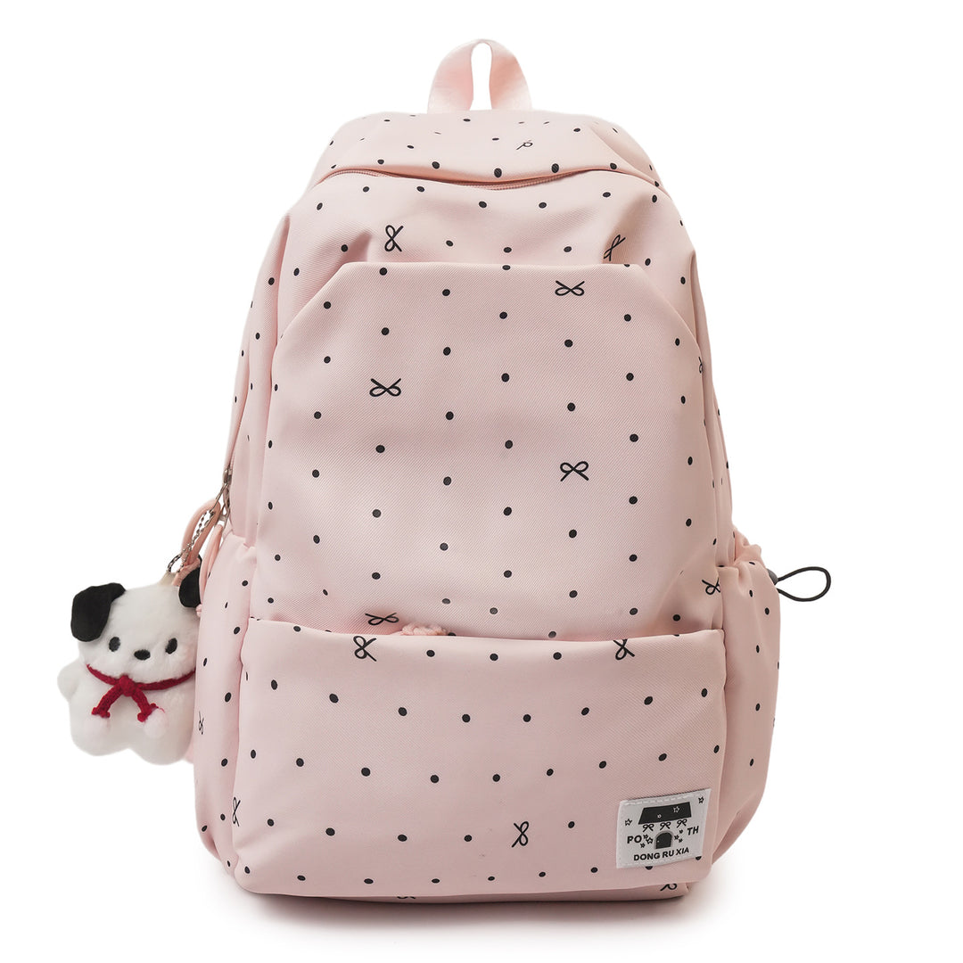 Damen Rucksack mit verspielt Polka Punkte Design und praktischen Fächern Nord Taschen