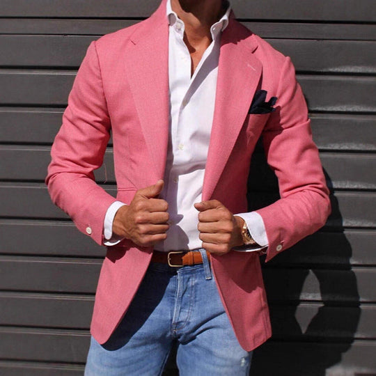 Herren Eleganter Blazer mit modernem Schnitt und strukturiertem GewNord Taschene Nord Taschen