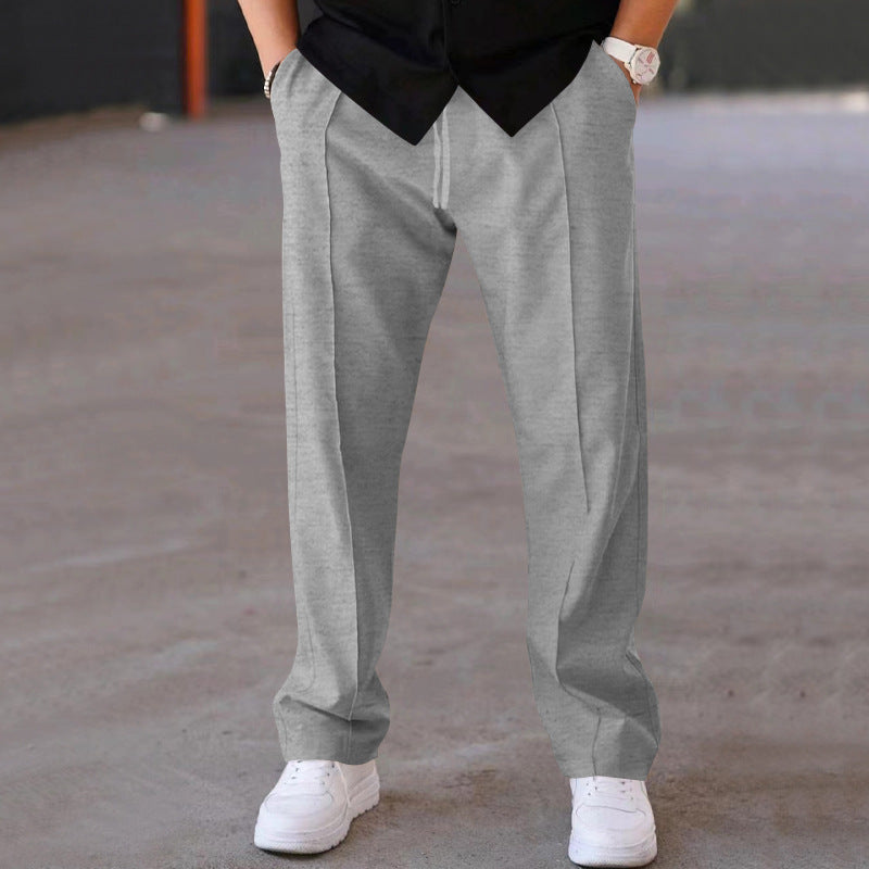 Herren Relaxed-Fit Freizeit-Hose mit Bügelfalte, Tunnelzug und Eingrifftaschen Nord Taschen