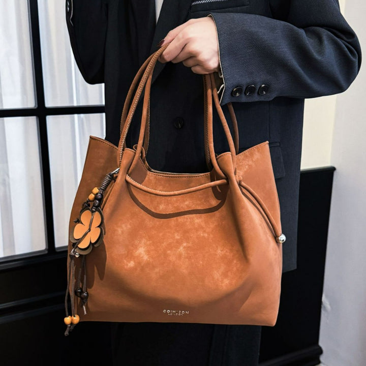 Damen hochwertige Veloursleder Tasche Nord Taschen