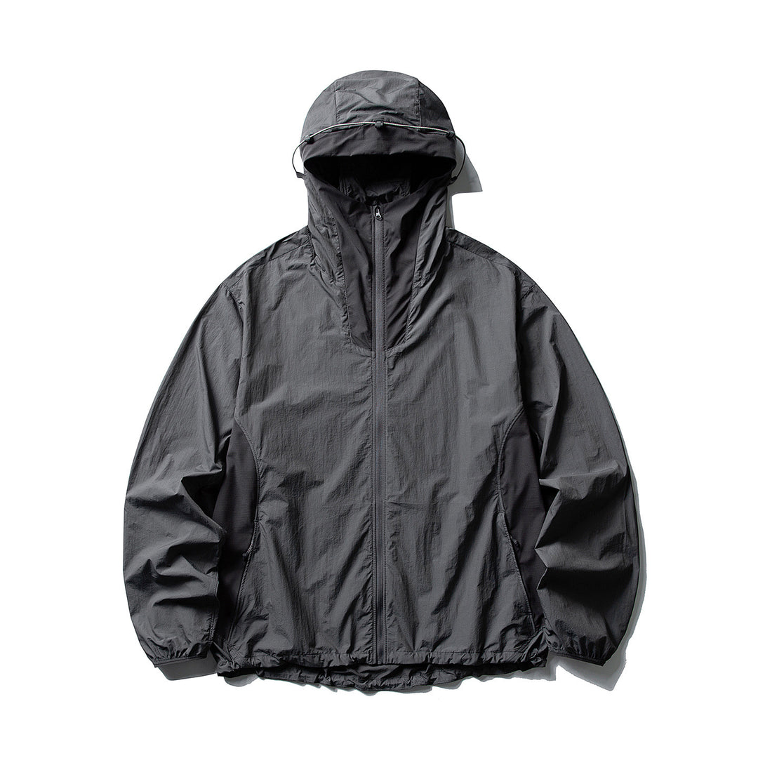 Herren Leichter Ripstop-Anorak mit Kapuze, Belüftungs- und Einsatzdetails Nord Taschen