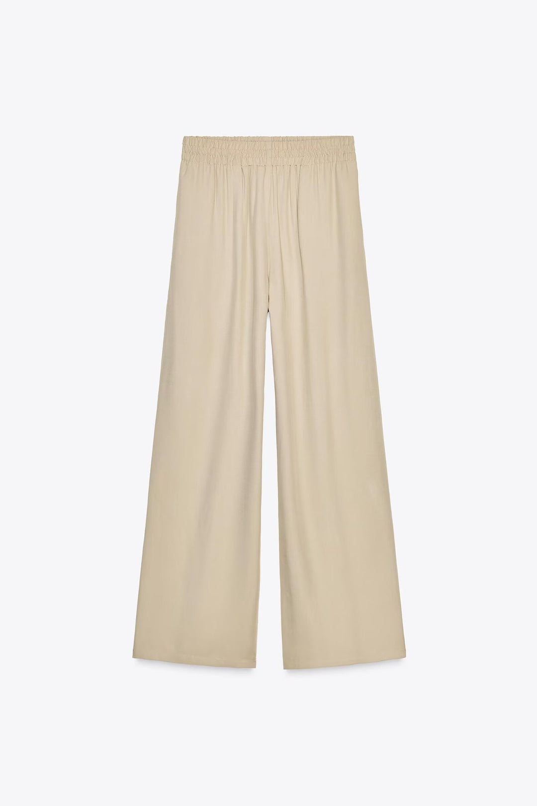 Damen Weiche Jersey-Palazzohose mit elastischem Bund und weitem Bein Nord Taschen