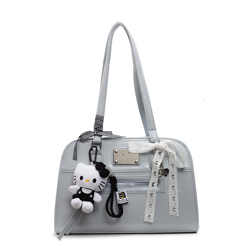 Damen modische Handtasche mit stilvollen Anhängern Nord Taschen