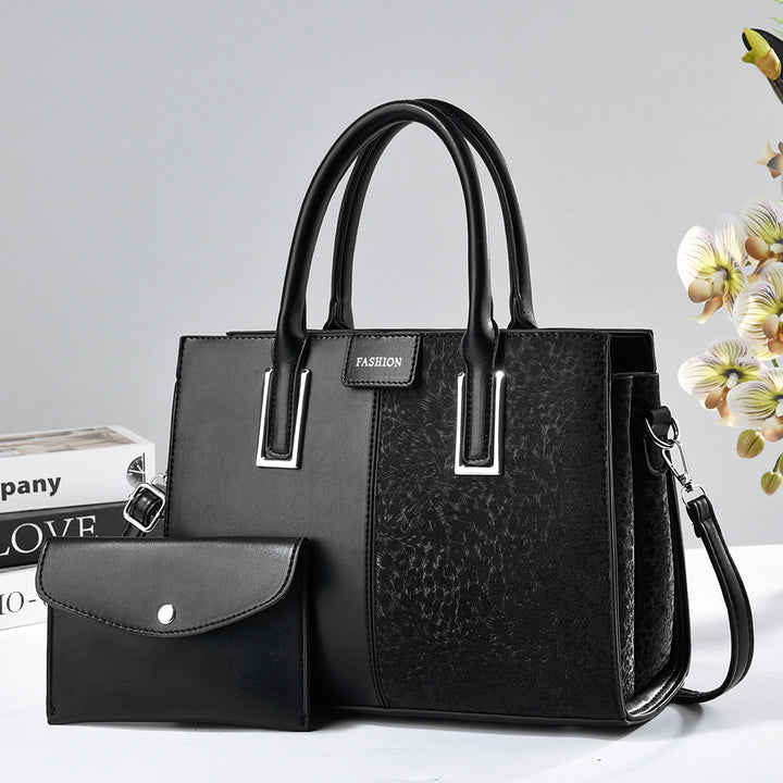 Damen modische Handtasche mit eleganter Struktur und abnehmbarer Clutch Nord Taschen