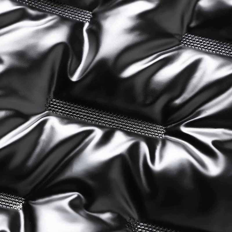 Herren Metallic-gesteppte Thermoisolierte Steppjacke mit hohem Stehkragen Nord Taschen