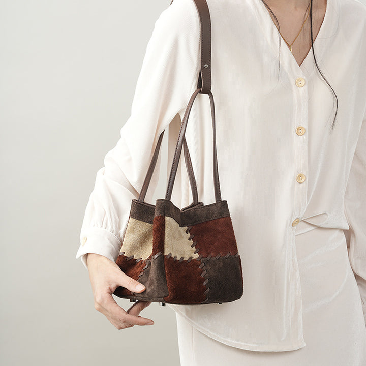 Damen Modische Umhängetasche mit kreativem Patchwork Nord Taschen