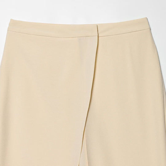 Damen Cropped Palazzo‑Hose mit Tulpenüberlappung und hohem Bund Nord Taschen