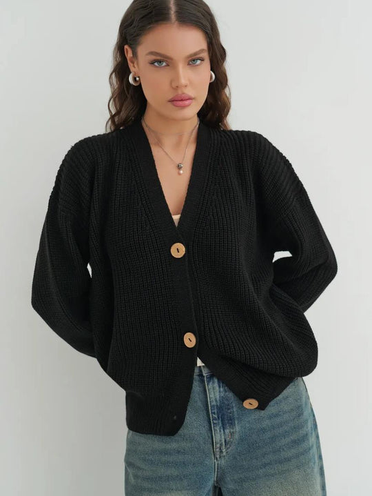 Damen lässiger Strickcardigan