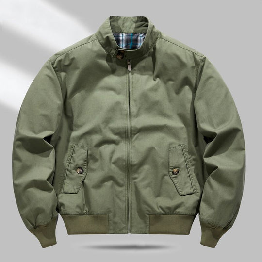 Herren Leichte Übergangsjacke mit Karo-Innenfutter Nord Taschen