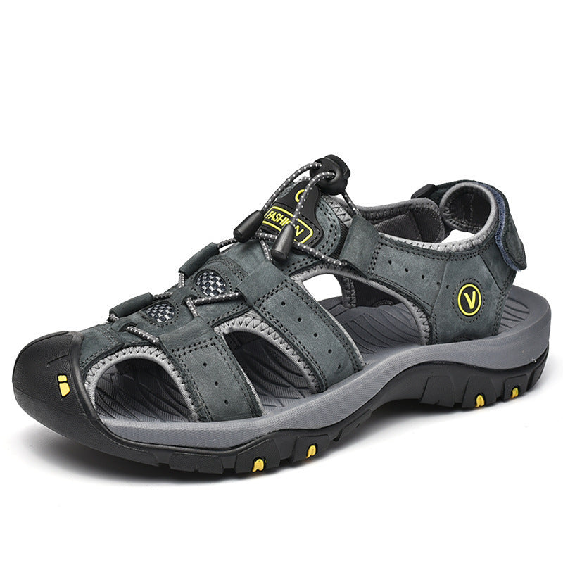 Herren Trekking-Sandalen mit verstellbarem Schnellschnürsystem und rutschfester Sohle
