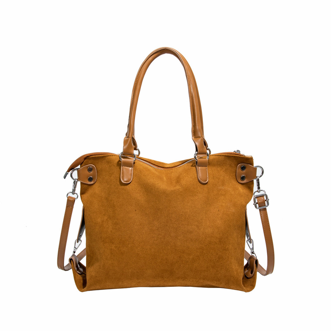 Damen elegante Hobo-Tasche aus luxuriösem Wildleder mit verstellbarem Schulterriemen Nord Taschen