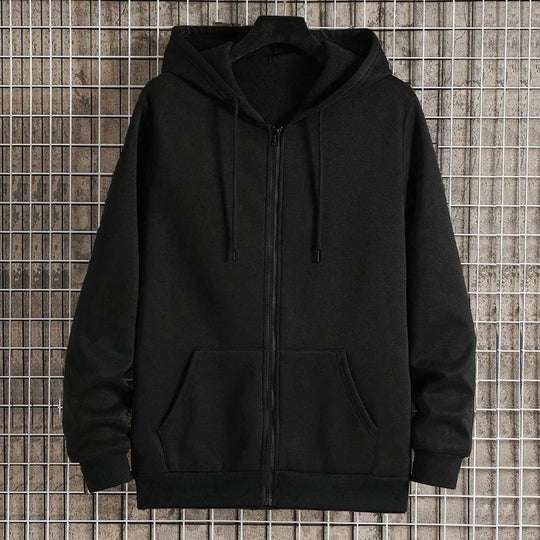 Unisex nan Zip-Hoodie mit verdecktem Reißverschluss, minimalistischer Silhouette und angerautem Innenfutter Nord Taschen