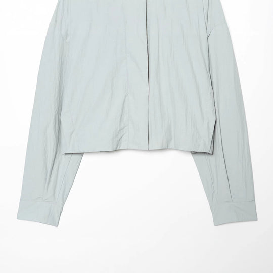 Damen Gekürzte technische Stehkragenjacke mit verdeckter Front Nord Taschen