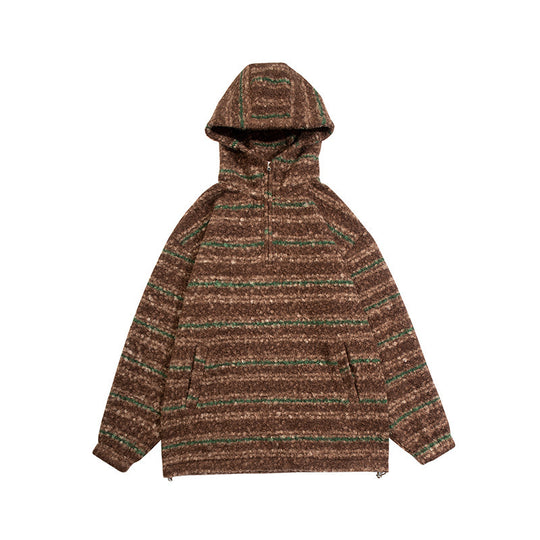 Unisex Strick-Hoodie im Oversize‑Cut mit halbem Reißverschluss Nord Taschen