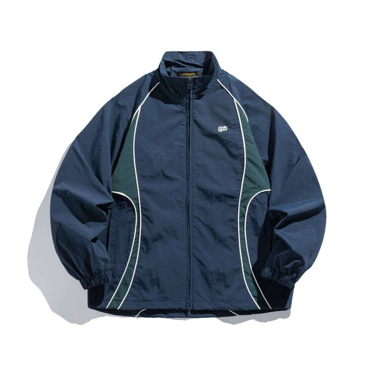 Unisex Leichte Boxy-Trackjacke mit Kontrastpaspeln Nord Taschen
