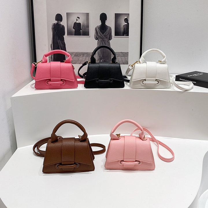 Damen Mini-Schultertasche mit elegantem Knopfverschlussystem Nord Taschen