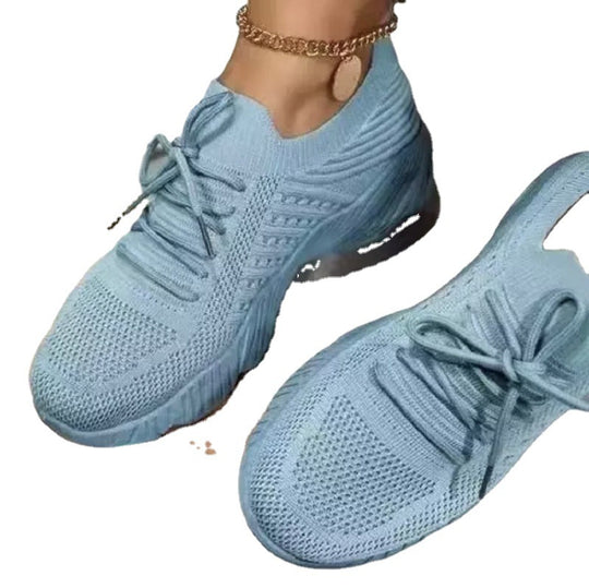 Damen  leichte Strick-Sneaker mit sockenähnlichem Obermaterial, gepolsterter Komfortsohle und flexibler Profil-Laufsohle Nord Taschen