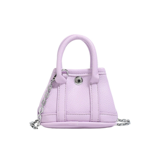 Damen Mini-Handtasche mit geschmeidiger Struktur und abnehmbarem Kettenriemen Nord Taschen
