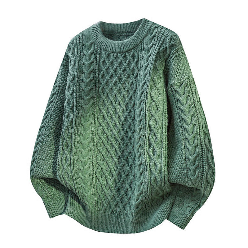 Damen Grobstrickpullover mit Zopfmuster Nord Taschen
