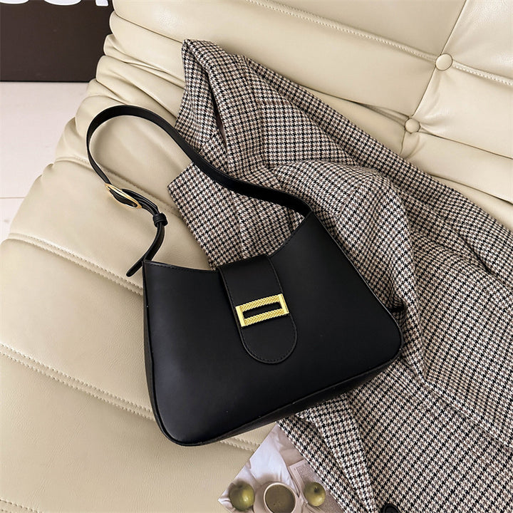 Damen Hobo-Tasche mit edlem Verschluss und flexiblem Schulterriemen Nord Taschen