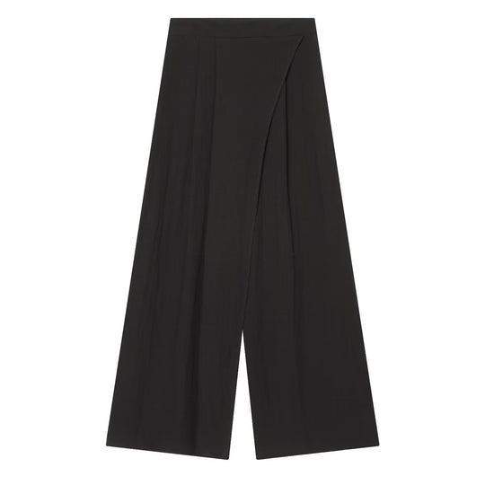 Damen Weite High-Waist Culotte mit Wickeloptik und ausgestelltem Bein Nord Taschen