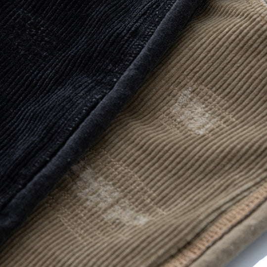 Herren Cordhose im Relaxed-Fit mit elastischem Tunnelzugbund und Used-Details Nord Taschen