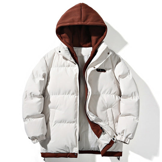 Damen Gepolsterte Oversize-Steppjacke mit Kapuze, Kordelzug & elastischen Bündchen Nord Taschen