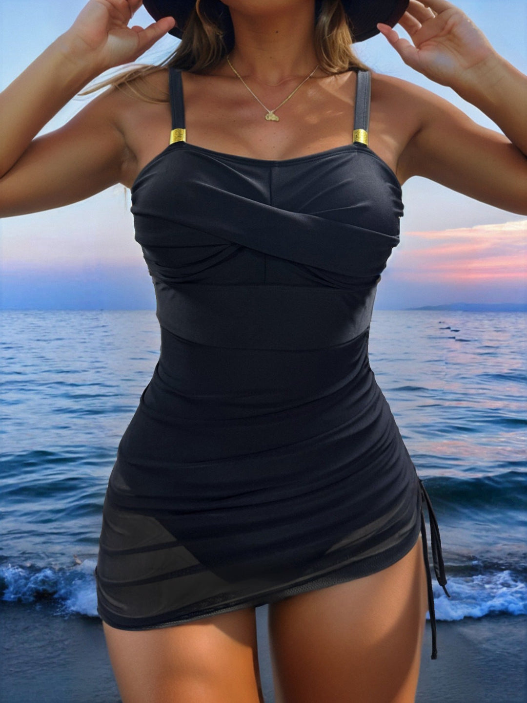 Damen Bikini-Set mit raffiniertem Wickeldetail und sexy Unterrock