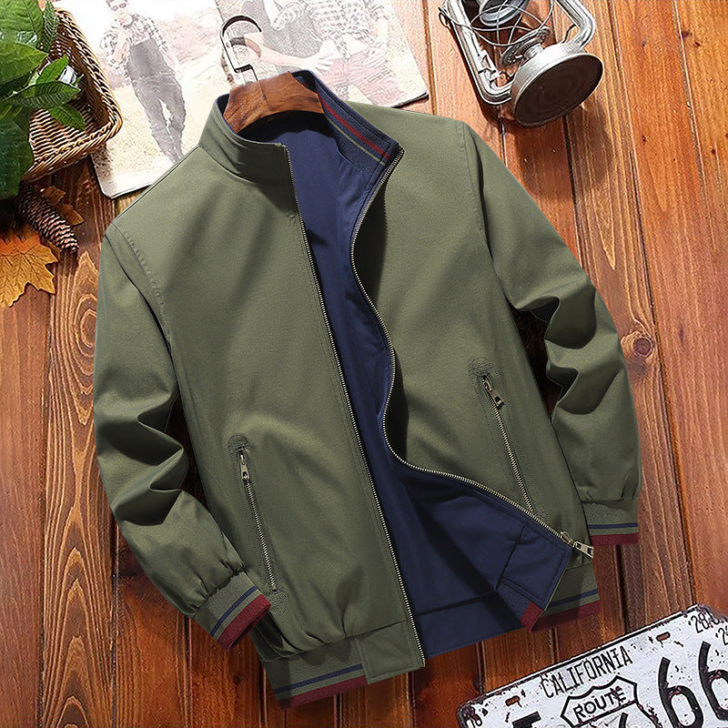 Herren Moderne Freizeitjacke mit Stehkragen Nord Taschen