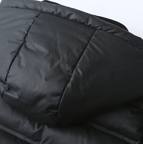 Damen Hybrid-Steppjacke mit Softshell-Ärmeln und Kapuze Nord Taschen