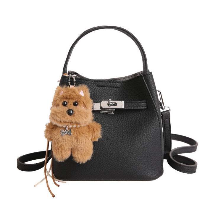 Damen modische Handtasche mit tierischem Anhänger Nord Taschen