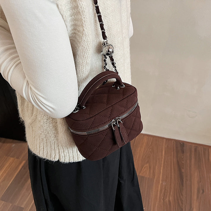 Damen gesteppte Handtasche mit abnehmbarem Schulterriemen Nord Taschen