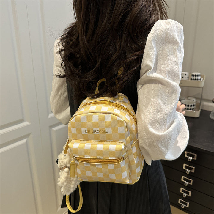 Damen Rucksack mit verspieltem Karomuster Nord Taschen