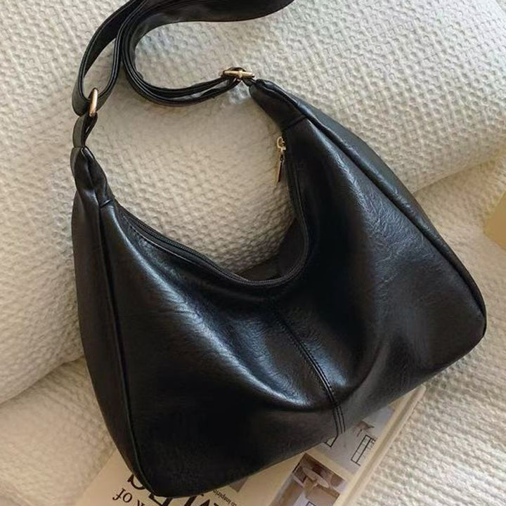 Damen Hobo-Tasche mit elegantem Klappenverschluss und herausnehmbarem Schultergurt Nord Taschen