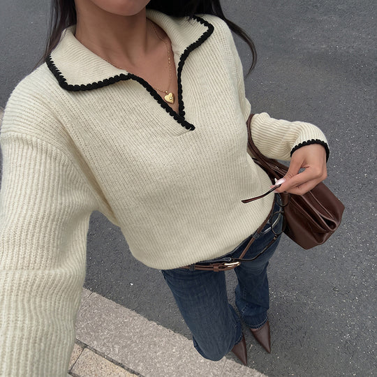 Damen Eleganter Pullover Nord Taschen