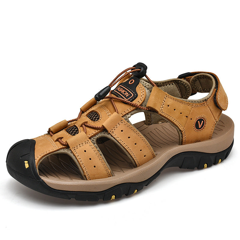 Herren Trekking-Sandalen mit verstellbarem Schnellschnürsystem und rutschfester Sohle